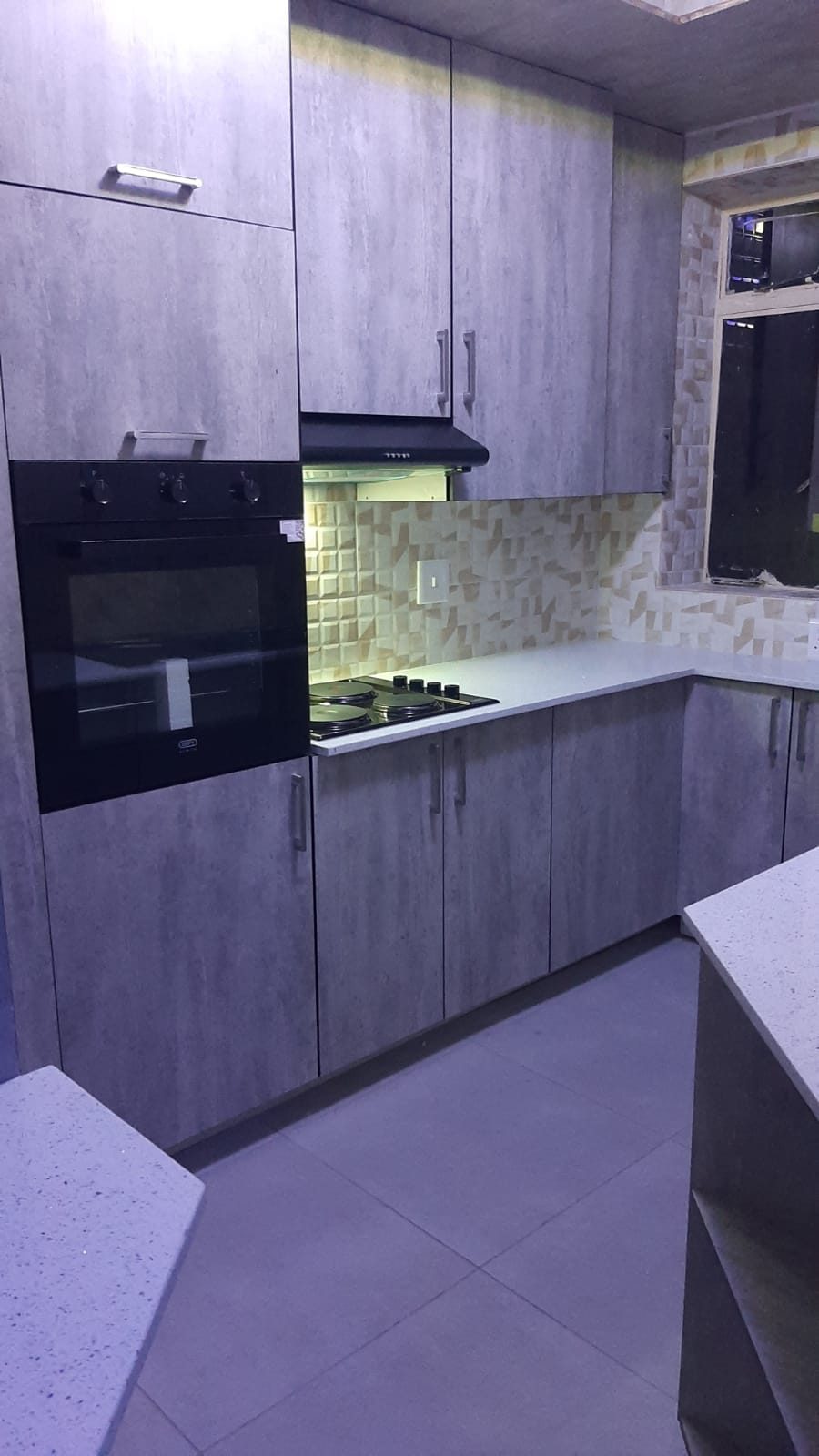 Custom fitted kitchen unit built in-house by Exhibition 4 All